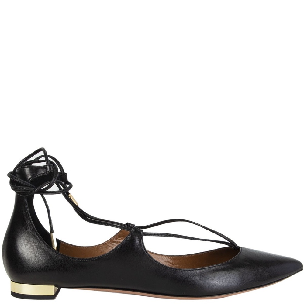 Aquazzura 'Christy' Lace-Up Flats